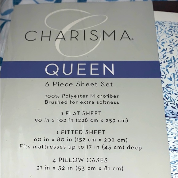 Charisma Microfiber 6-Piece Queen Sheet Set - Picture 12 of 16